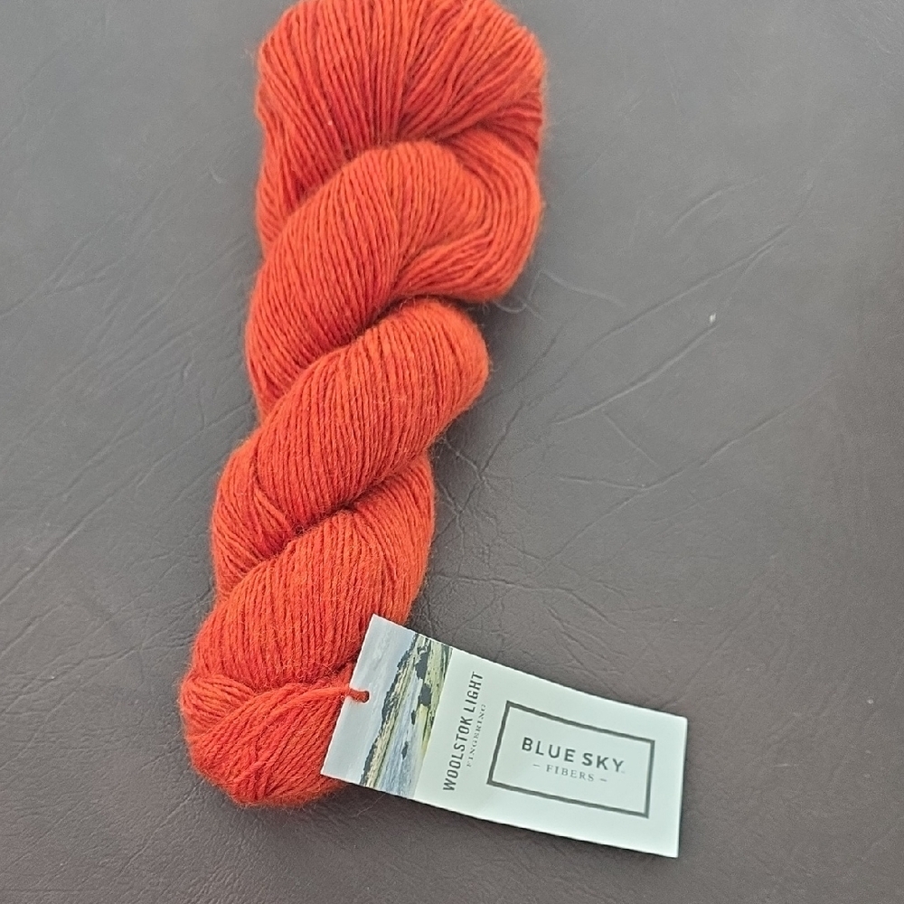 Blue Sky Fibers Orange Yarn NWT